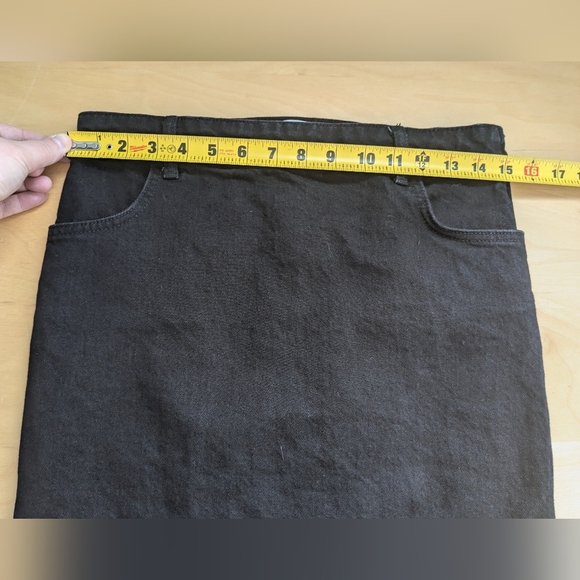 ZARA Maxi black jeans skirt size medium In GREAT condition! - Picture 7 of 9